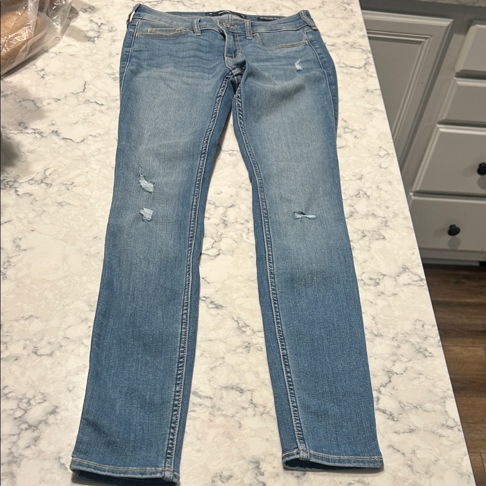 Hollister Women's Blue Jeans- Sz q